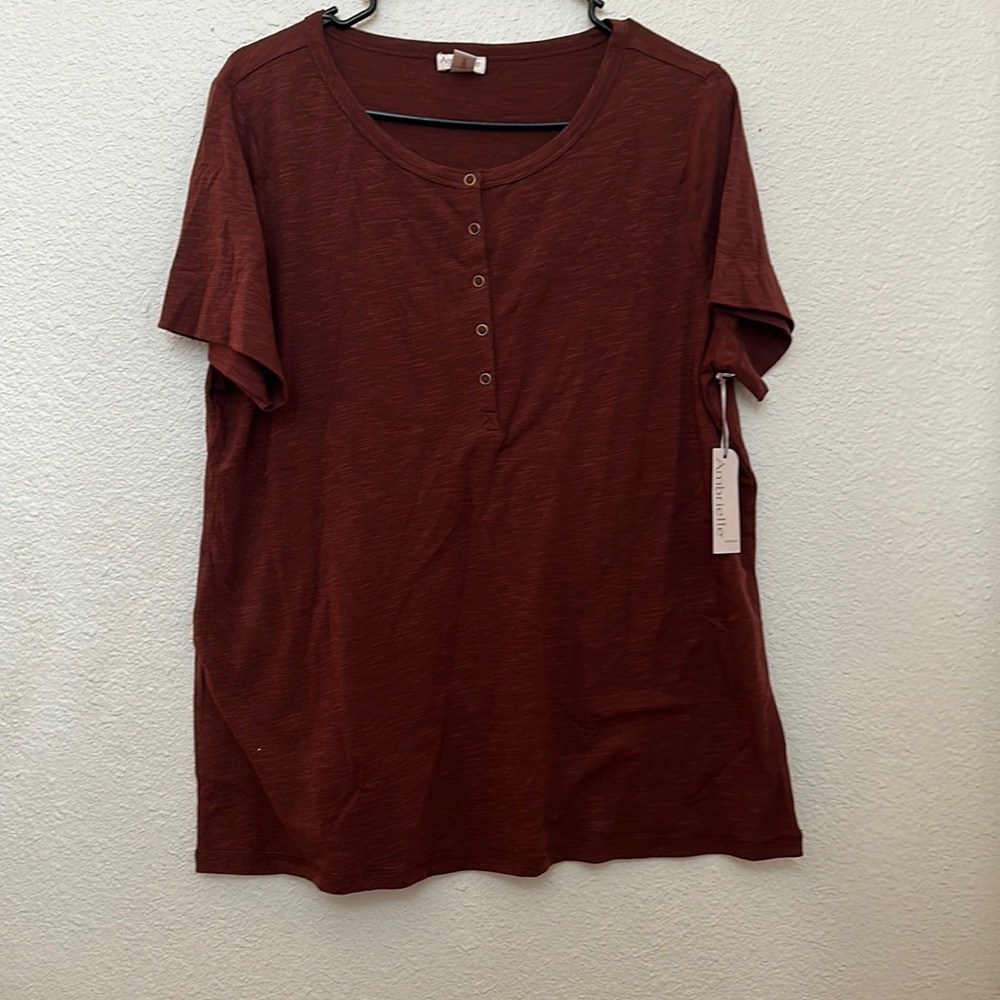 maroon women’s pajama top
